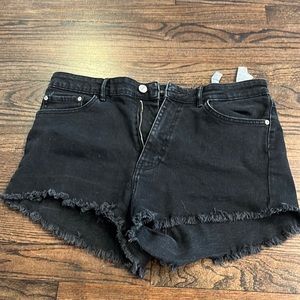 Zara Black Jean Shorts
